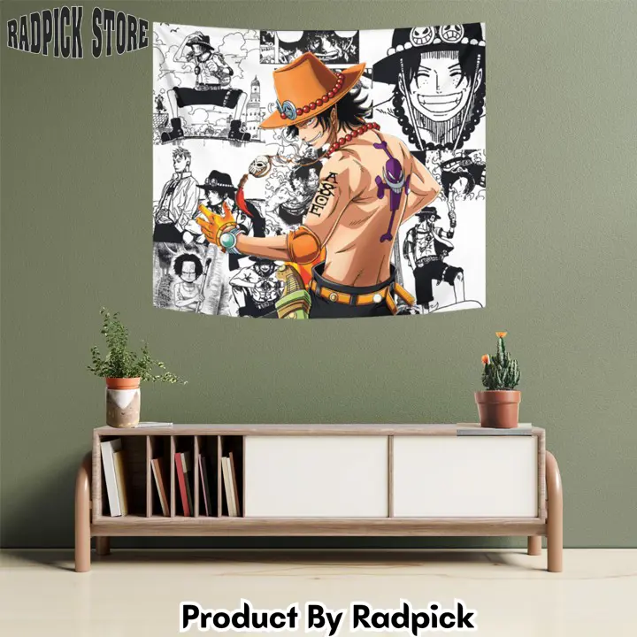 Portgas d. ace tapestry custom anime manga room wall decor  rp5942464